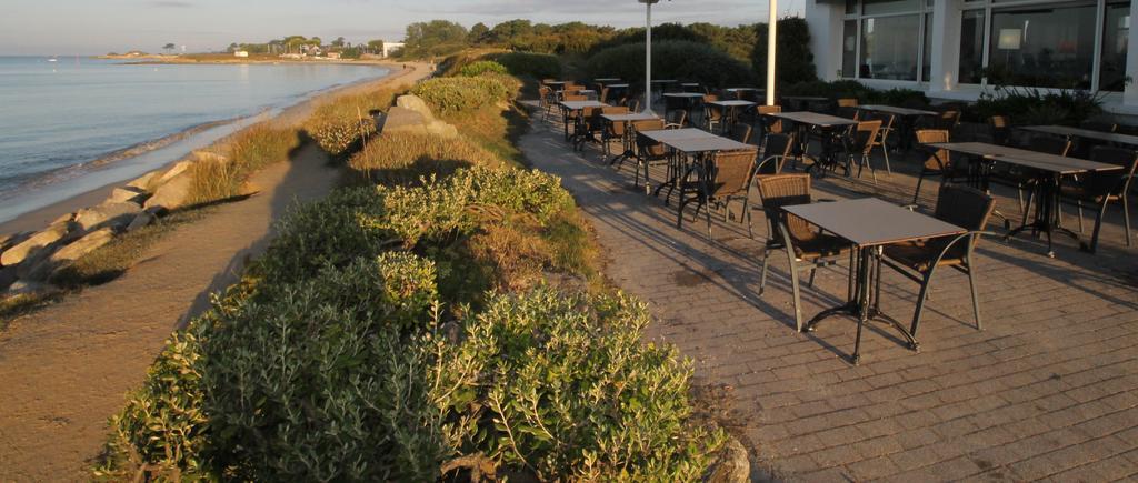 Logis Hotel & Restaurant Les Mouettes - Larmor Plage, Proche De Lorient Esterno foto
